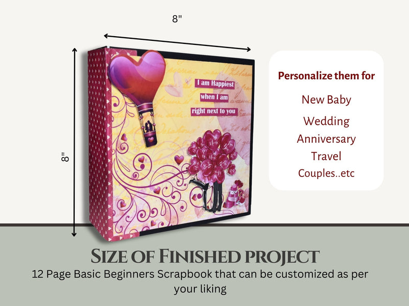 CrafTreat Scrapbook Blanks - Basic 8x8 - Kraft Color-3