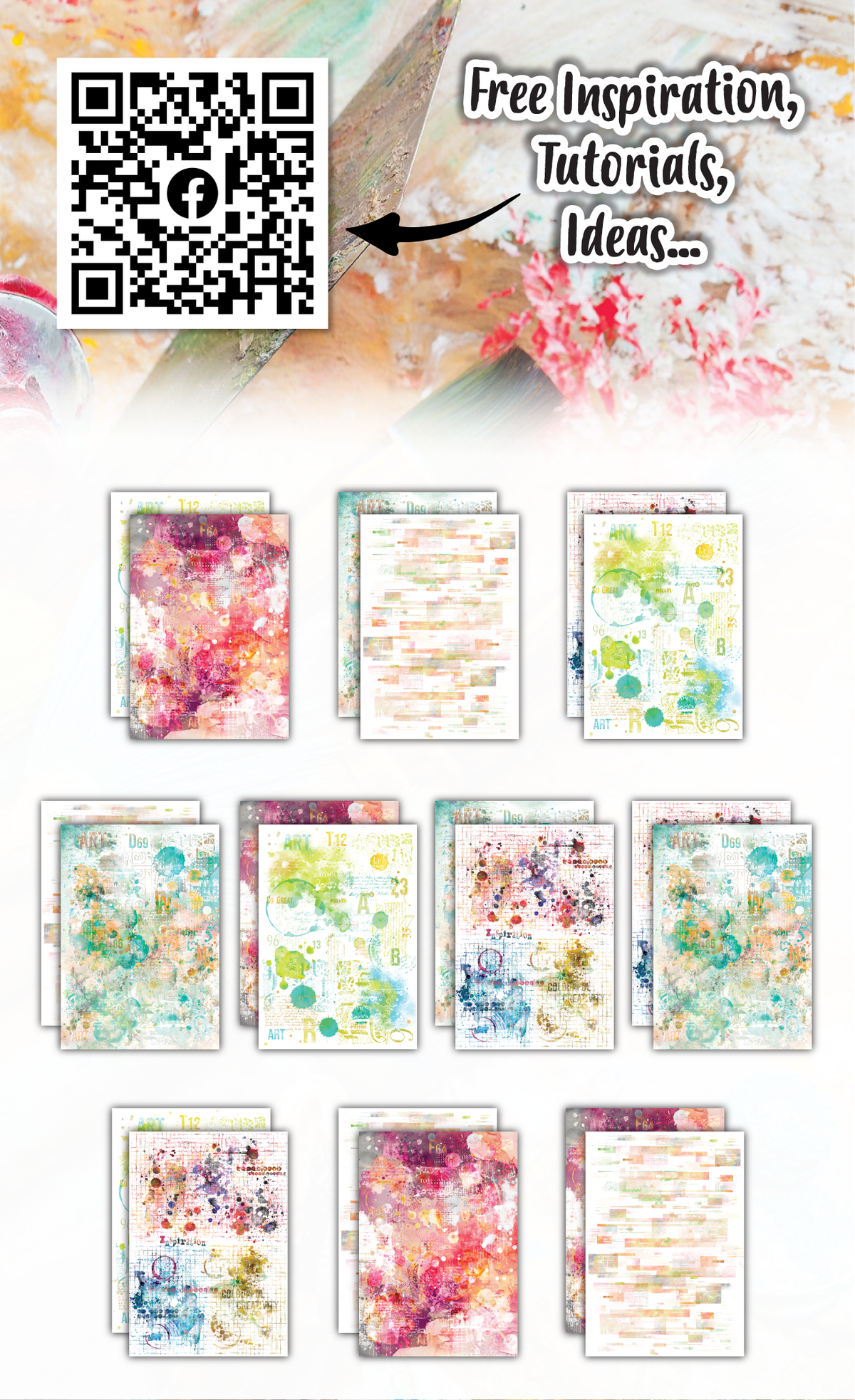 AALL and Create - Papel de diseño A6 - Spectrum Splash-2