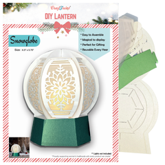 Lanterne en papier DIY CrafTreat - Boule à neige-3