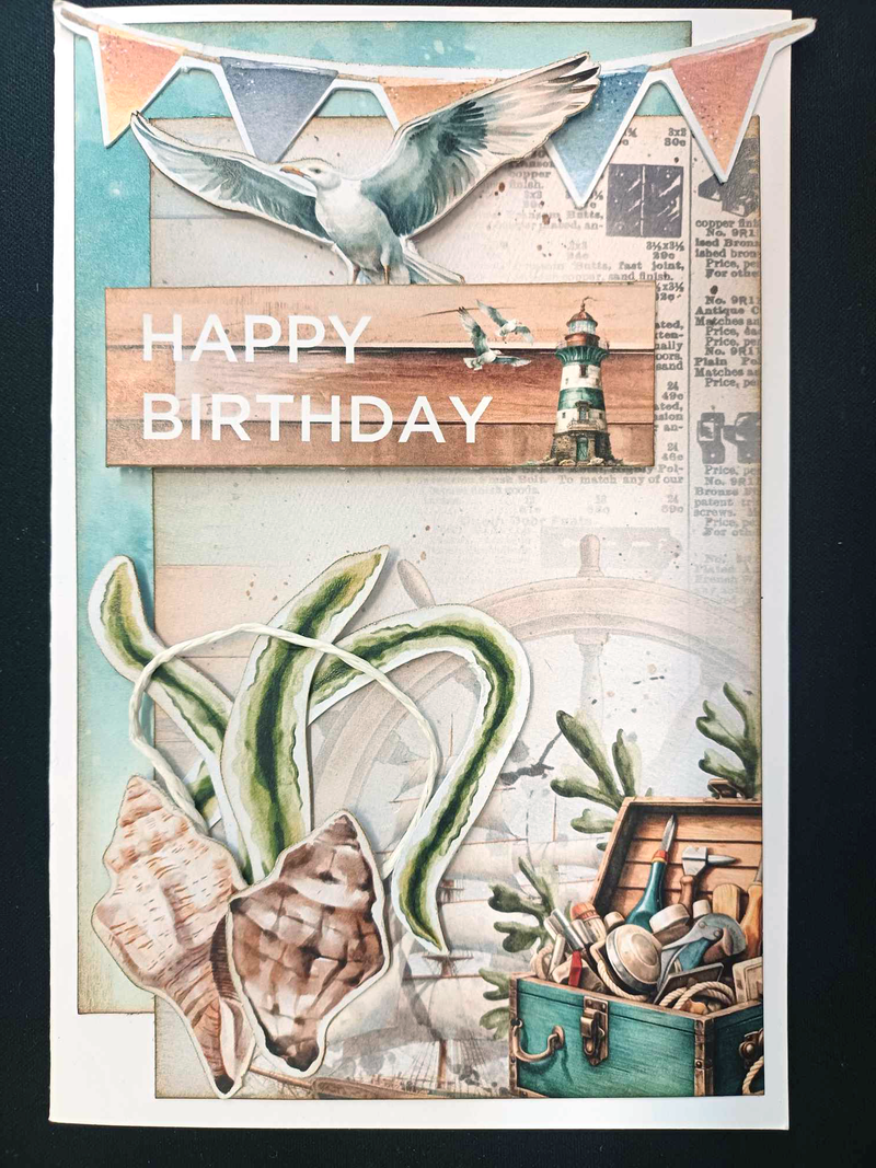 Paquete de tarjetas de 6x4 Maritime Tides de 3Quarter Designs-8