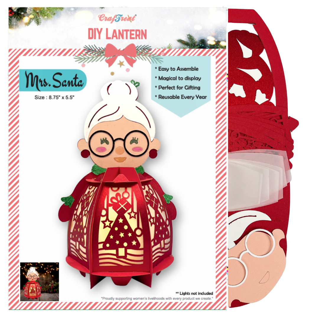 Lanterne en papier DIY CrafTreat - Madame Noël-2