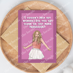 Looking More Fabulous! Greeting Card-1