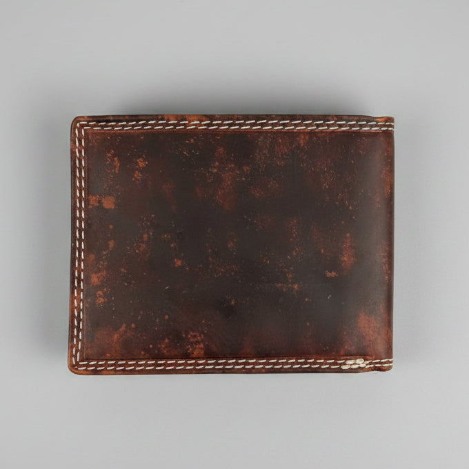 Men’s Cow Leather Canada Embossed Bifold Wallet-2