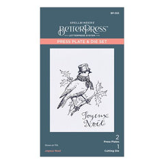 Joyeux Noel Press Plate & Die Set from the BetterPress Christmas Collection-1