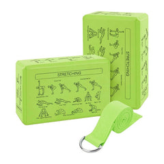 Wholesale EVA Yoga Block & Stretch Band Set – Yoga & Dance Training Accessories-13