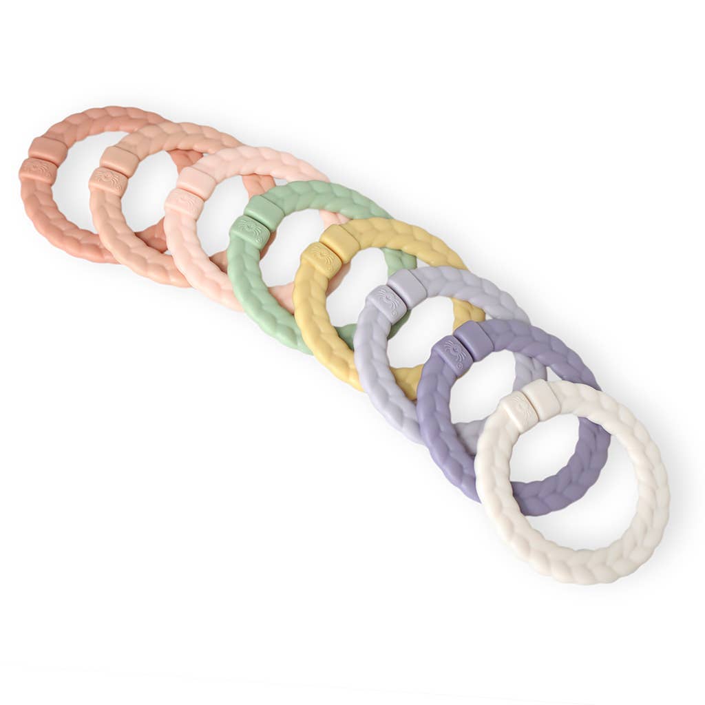 Itzy Ritzy Canada - Bitzy Bespoke Itzy Rings™ Linking Ring Set: Rainbow - Ages 0+-7