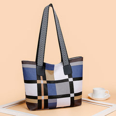 Fashion Women's Shoulder Handbag Plaid-6