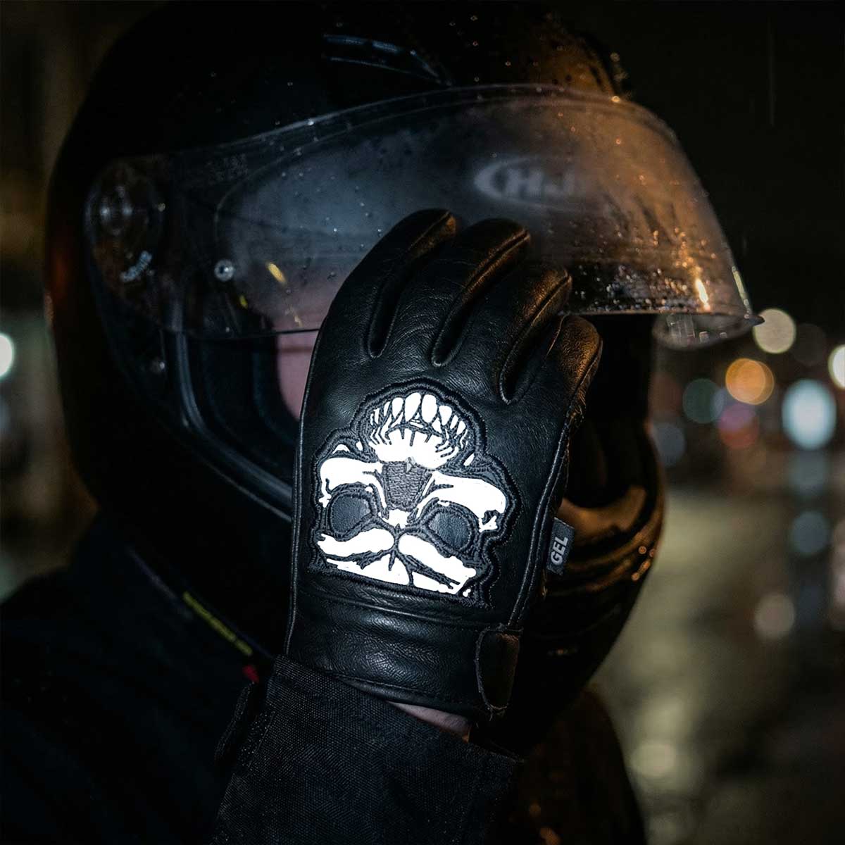 BOL/Open Road Men's Reflective Skull Gloves-12