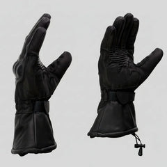 Open Road Men's Armored Gauntlet Leather Motorcycle Gloves-4