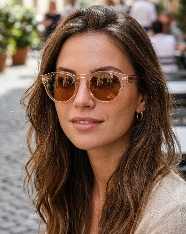 Boléro Nico — Retro Round Sunglasses-10