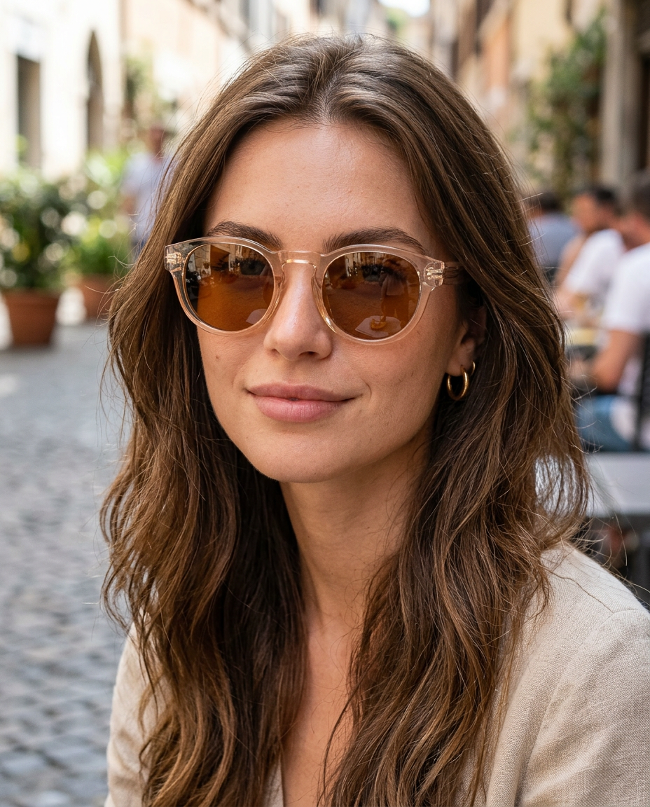 Boléro Nico — Retro Round Sunglasses-9