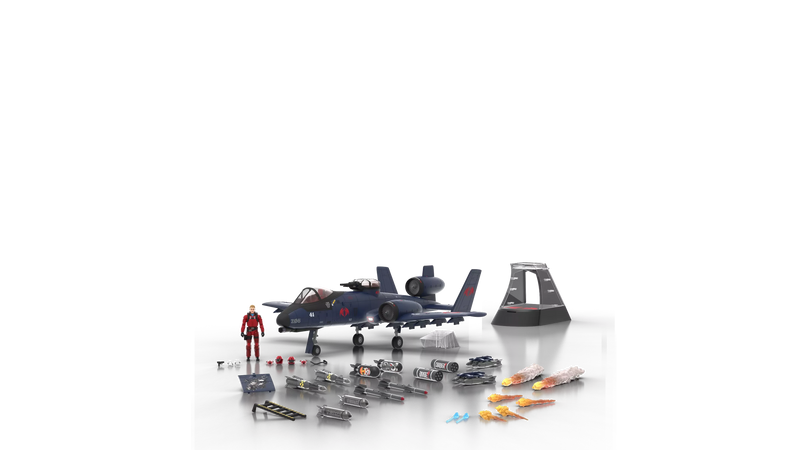 G.I. JOE CLASSIFIED SERIES COBRA RATTLER GROUND ATTACK JET - HASLAB with all the UNLOCKS-17