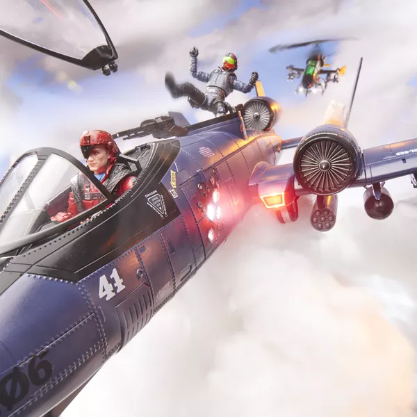 G.I. JOE CLASSIFIED SERIES COBRA RATTLER GROUND ATTACK JET - HASLAB with all the UNLOCKS-22