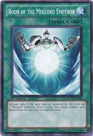 Boon of the Meklord Emperor (EXVC-EN050) - Extreme Victory Unlimited