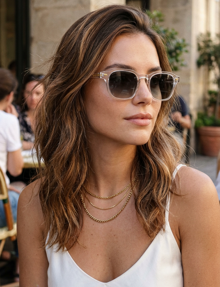 Boléro Ryan — Retro Square Keyhole Sunglasses-18