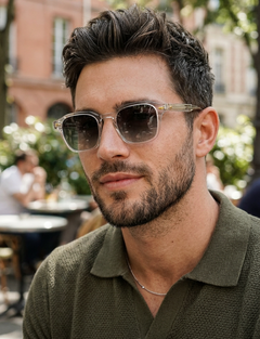 Boléro Ryan — Retro Square Keyhole Sunglasses-19