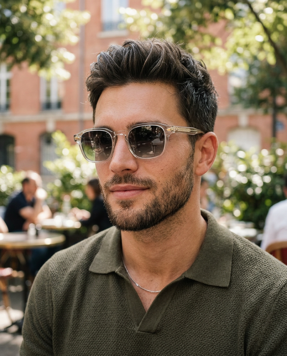 Boléro Ryan — Retro Square Keyhole Sunglasses-27
