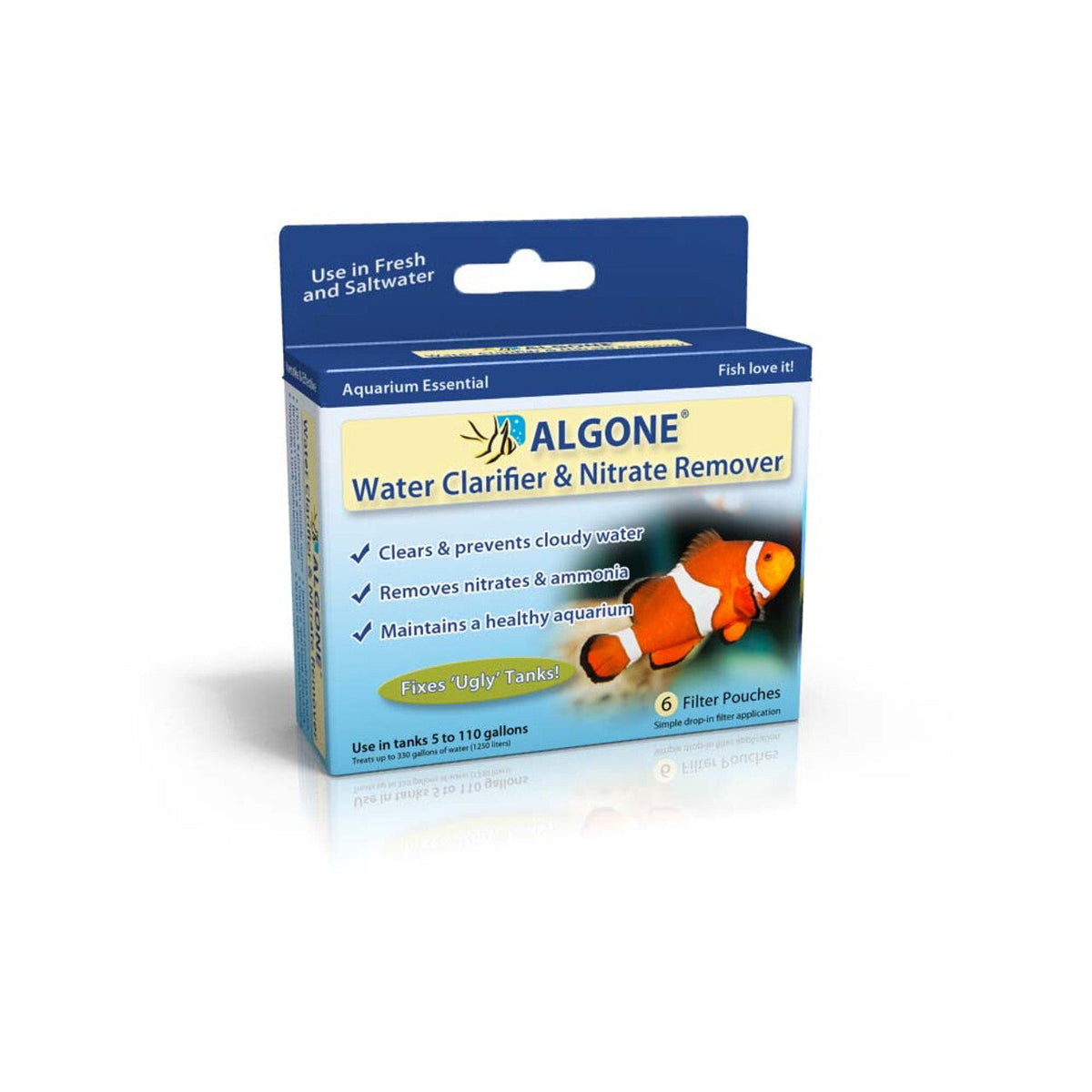 Algone Aquarium Water Clarifier and Nitrate Remover Filter Pouches-1