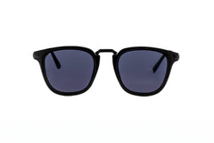 Boléro Maven — Matte Black Square Keyhole Sunglasses-2