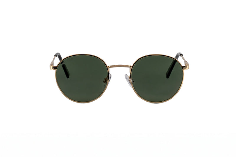 Boléro Sage — Round Metal Sunglasses-6
