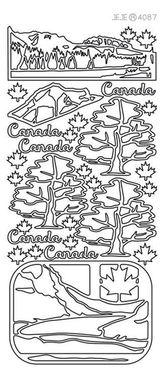 Peel-Off Stickers - Canada Nature-1