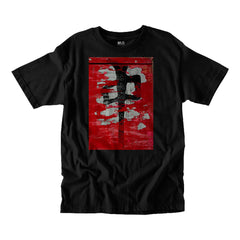 Red Dragon 'Chung Red Wall' Tee - Black-1