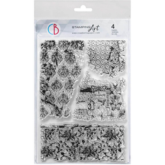 Clear Stamp Set 6"x8" Antique Tapestries-1