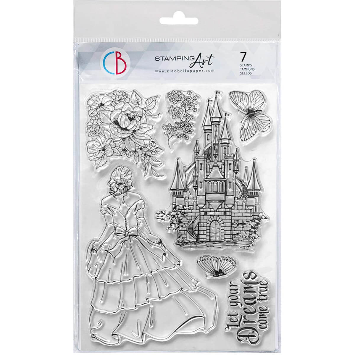 Clear Stamp Set 6"x8" Once upon a time-1