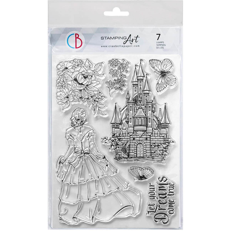 Clear Stamp Set 6"x8" Once upon a time-1