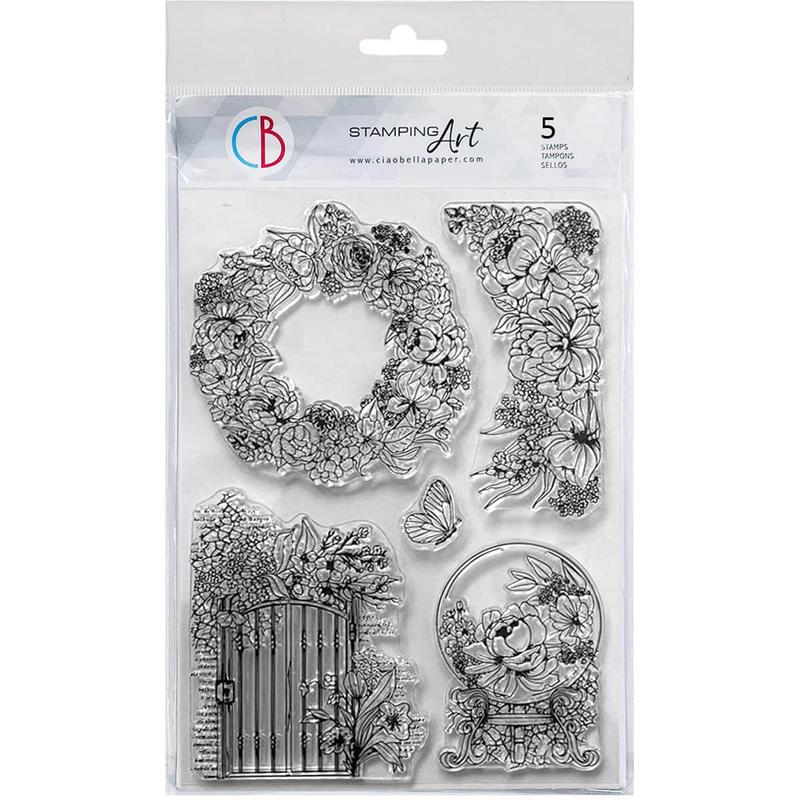 Clear Stamp Set 6"x8" The secret garden-1