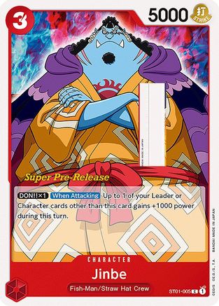 Jinbe (ST01-005) - Super Pre-Release Starter Deck 1: Straw Hat Crew-1