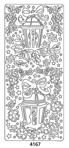 Peel Off Sticker -Christmas Lanterns-1