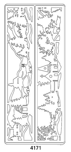 Peel Off Sticker -Landscape With Frames-1