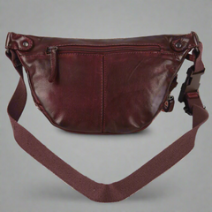 MET Front Zip Leather Belt Bag-3