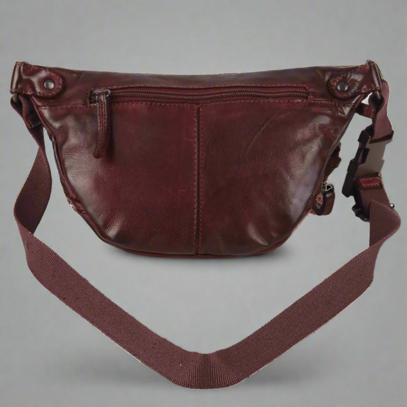 MET Front Zip Leather Belt Bag-3