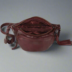 MET Front Zip Leather Belt Bag-2