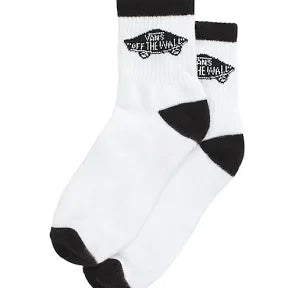 Vans 'Art Half Crew' Socks - Black/White-1