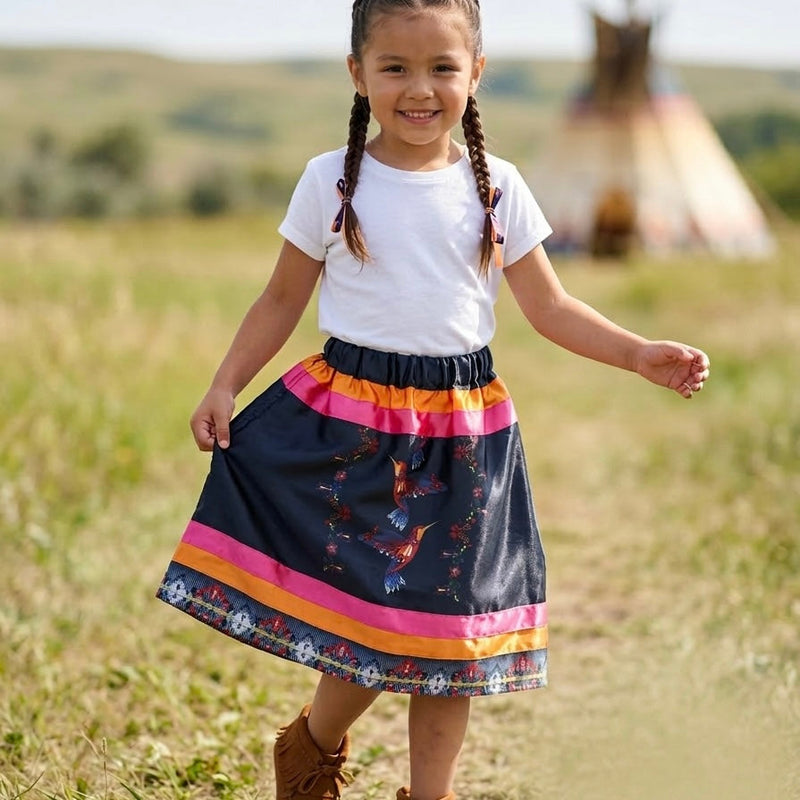 Infants Humming Bird Ribbon Skirt-1