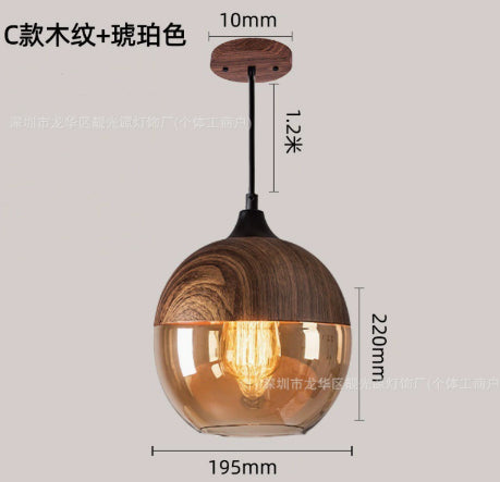 Industrial glass chandelier-8