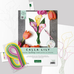 Calla Lily Quilling Template Kit-1