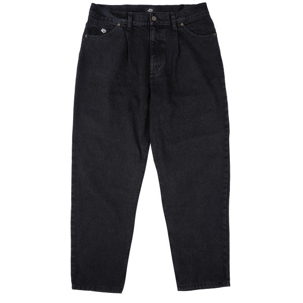 Magenta 'OG' Baggy Jeans - Black-1