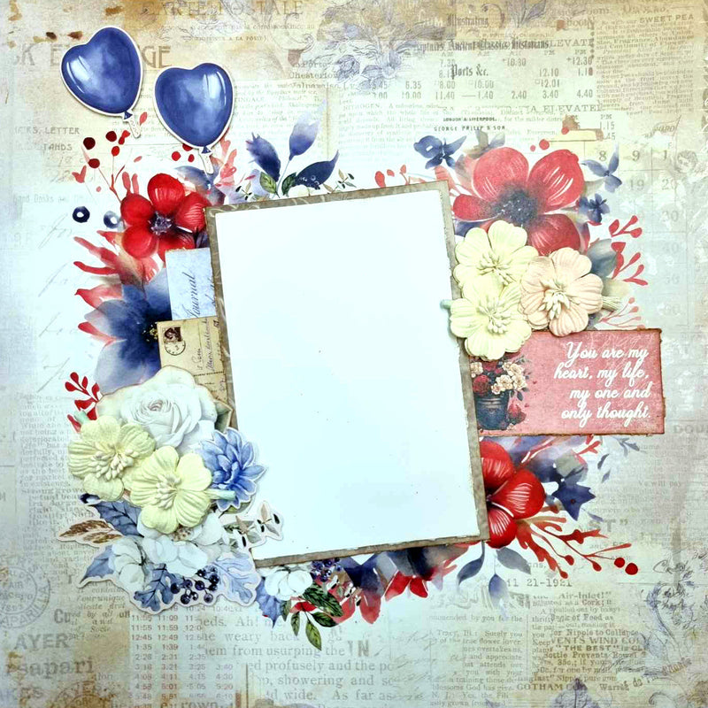 Colección de álbumes de recortes Love You 12x12 de 3Quarter Designs-12