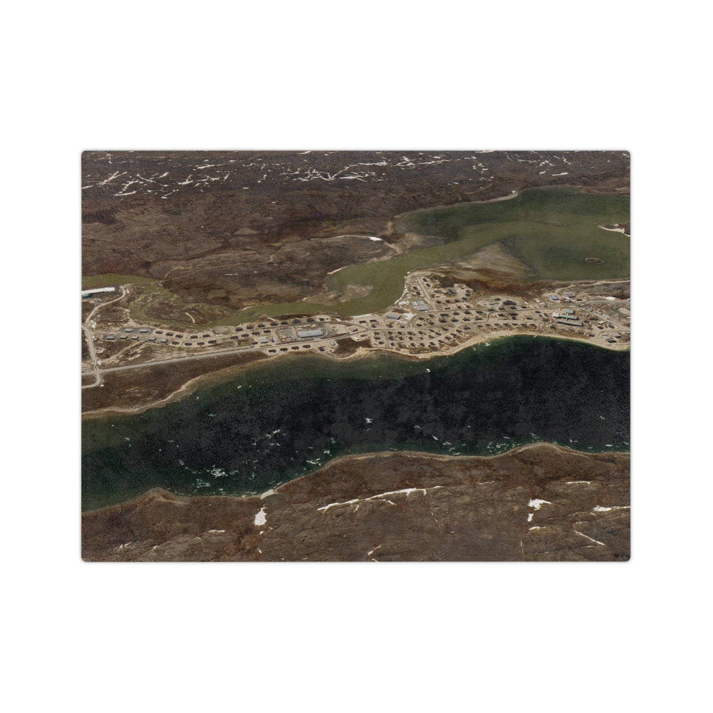 Akulivik Nunavik Velveteen Throw Blanket