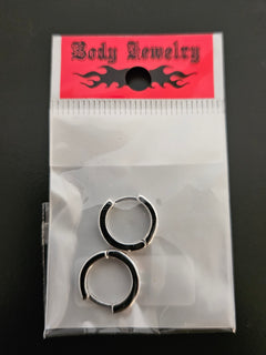 Silver-Tone Multicolour CZ Huggie Hoop Earrings-3