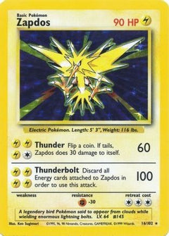Zapdos 16/102 - Base Set Holofoil-1
