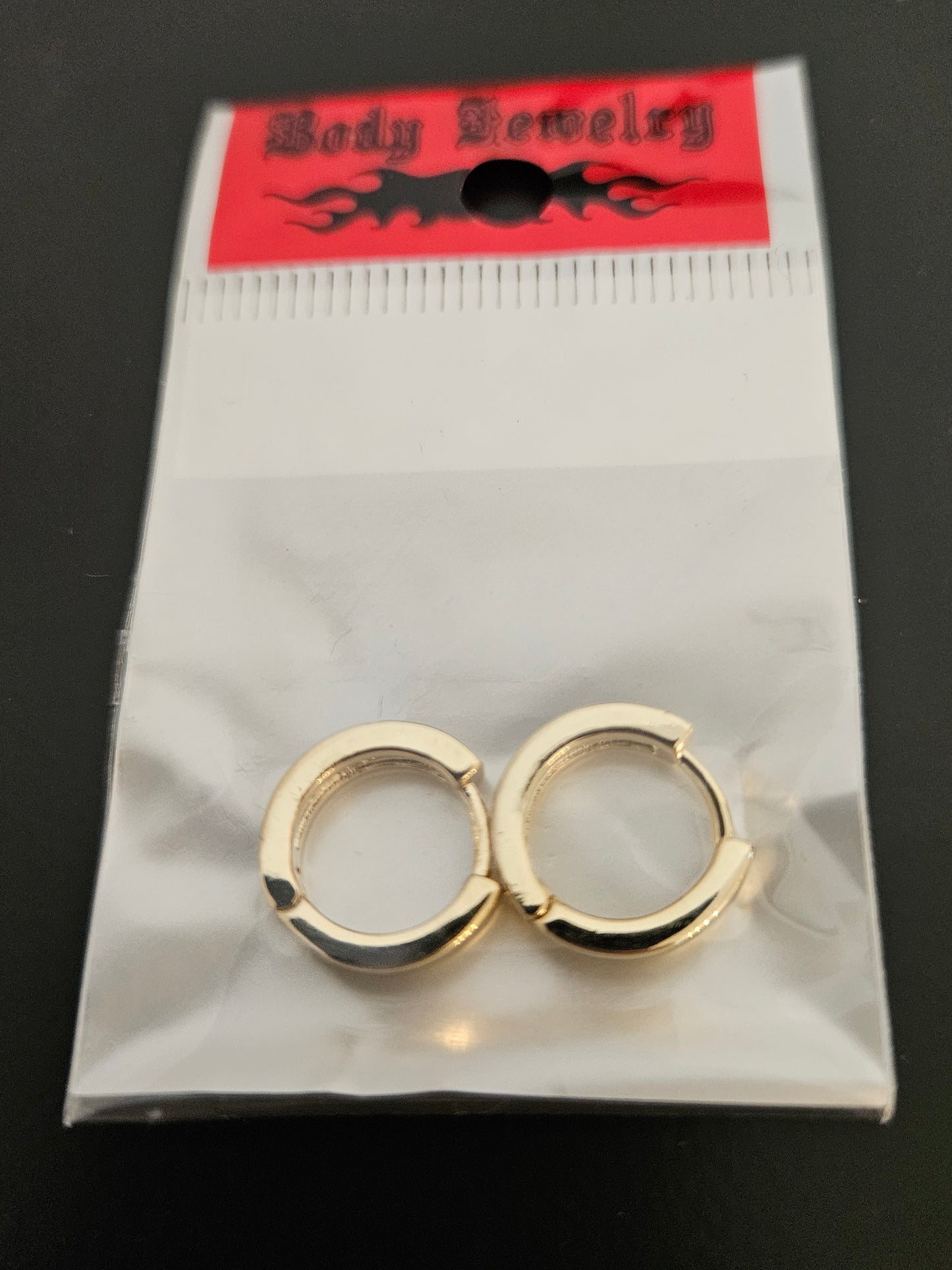 Polished Yellow Gold Pavé-Set Crystal Huggie Hoop Earrings
