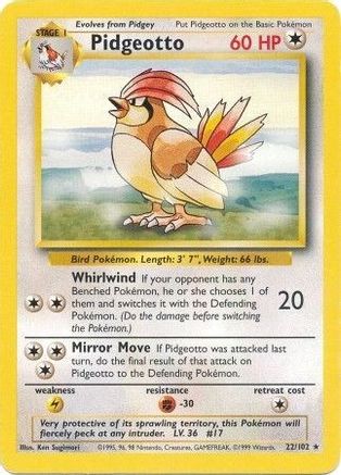 Pidgeotto 22/102 - Base Set-1