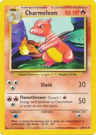 Charmeleon 24/102 - Base Set-1