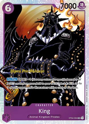 King (ST04-004) - Super Pre-Release Starter Deck 4: Animal Kingdom Pirates Foil-1