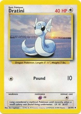 Dratini 26/102 - Base Set-1